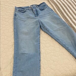 LOFT Blue Ankle Cropped Denim Jeans